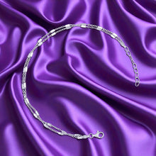 Sterling Double Rectangular Distance Anklet