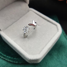 Silver Butterfly Open Ring