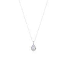 Silver Drop Cluster Stud Set