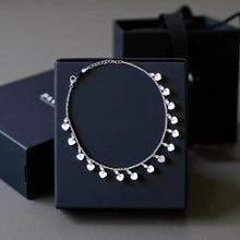 Dangling Heart Charm Silver Anklets