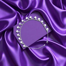 Dangling Heart Charm Silver Anklets