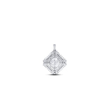 Silver Zircon Diamond Cluster Stud Set
