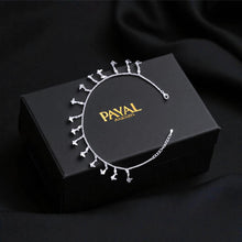  Adjustable Butterfly Stone Silver Anklets