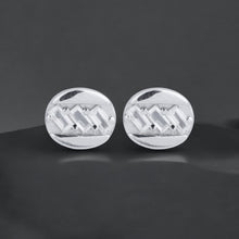  Silver Designer Classic Stud Earrings