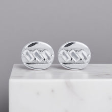  Silver Designer Classic Stud Earrings