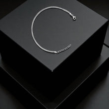 Silver Triple Bold Plain Anklet