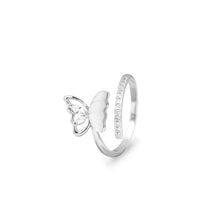  Pandora Silver Butterfly Open Ring