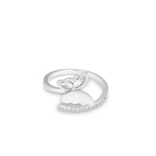  Pandora Silver Butterfly Open Ring