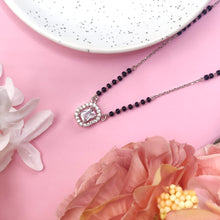  Silver Zircon Pendant Style Mangalsutra