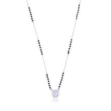  Silver Zircon Pendant Style Mangalsutra