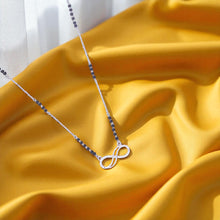 Sterling Silver Infinity Black Mangalsutra