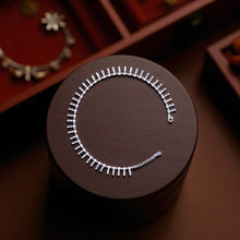  Silver Rectangular Zircon Chain Payal 