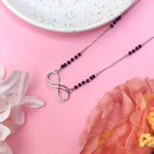 Sterling Silver Infinity Black Mangalsutra