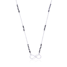 Sterling Silver Infinity Black Mangalsutra