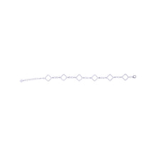 Sterling Diamond Shape Chain Bracelet