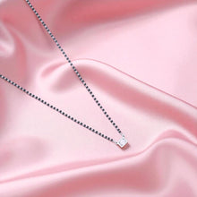 Sterling Silver Rectangle Zircon Mangalsutra