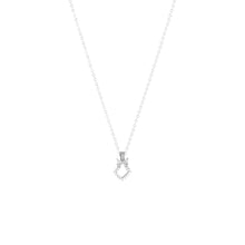 Silver Diamond Butterfly Earrings Locket Set