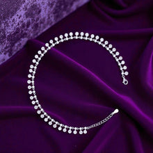 Silver Sparkling Zircon Moon Payal 