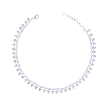 Silver Minimalist Charm Triangle Payal