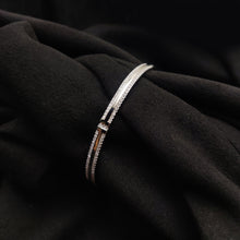 Silver Italian Circular Charm Bangle