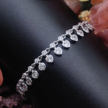 Silver Heart Chain Bracelet 