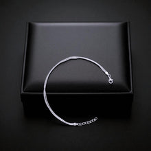 Silver Triple Shiny Plain Anklet