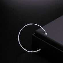 Silver Triple Shiny Plain Anklet