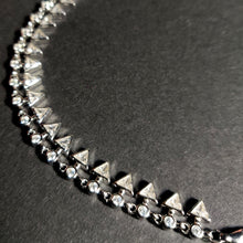 Silver Triangle Chain Bracelet 