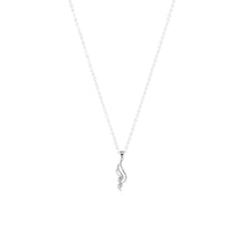Silver Cluster Leaf Pendant Stud Earrings Set