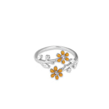 Silver Cluster Floral Ring 