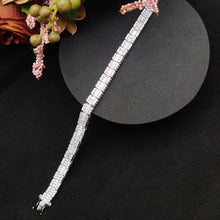 Silver Zircon Crystal Shine Bracelet