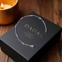 Silver Double Distance Ball Anklet