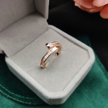 Silver Rose Gold Gratia Ring