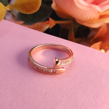 Silver Rose Gold Gratia Ring