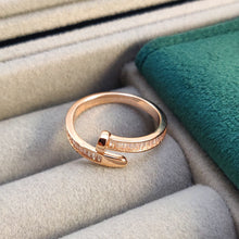 Silver Rose Gold Gratia Ring